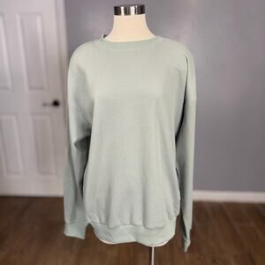 Comfrt Waffle Long Sleeve Shirt, Sage, M